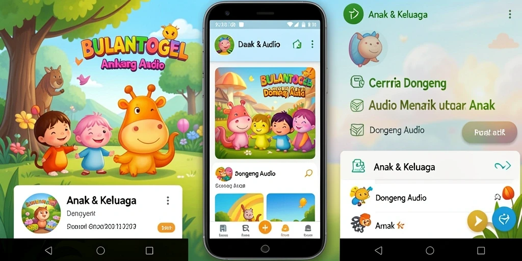 Tampilan antarmuka BULANTOGEL yang ramah anak dan mudah digunakan.