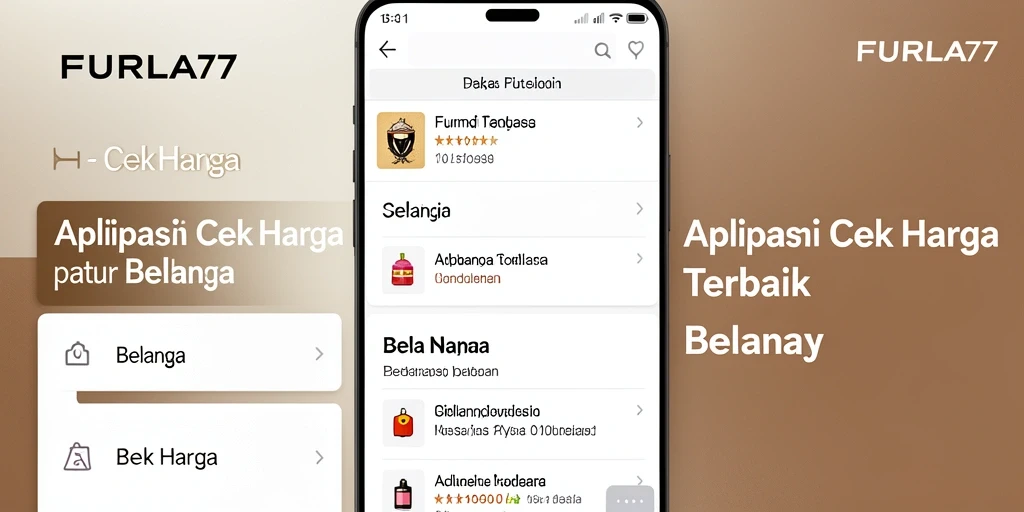 Tampilan antarmuka FURLA77 yang sederhana dan informatif untuk cek harga.