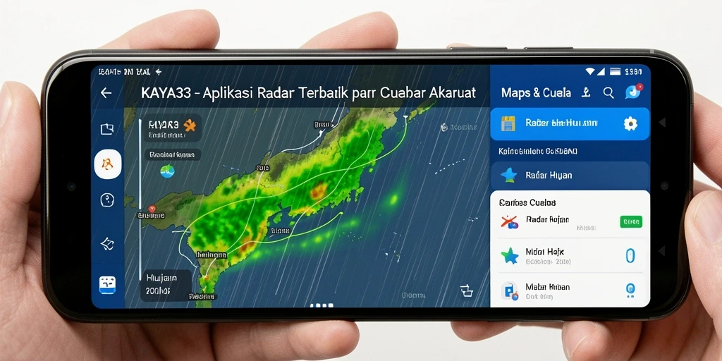 Antarmuka KAYA33 menunjukkan informasi radar hujan secara jelas dan informatif.