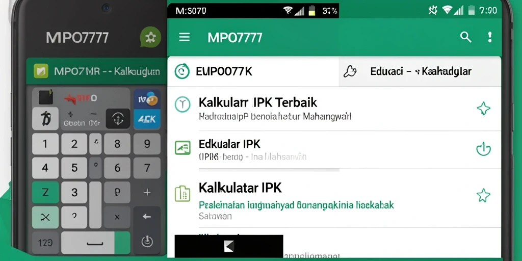 Antarmuka sederhana untuk menghitung IPK dengan mudah.