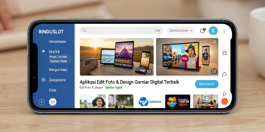 Tampilan antarmuka RINDUSLOT yang menarik dan mudah digunakan.