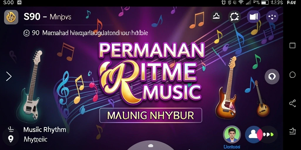 Tampilan antarmuka S80 yang menarik dan responsif saat bermain musik.