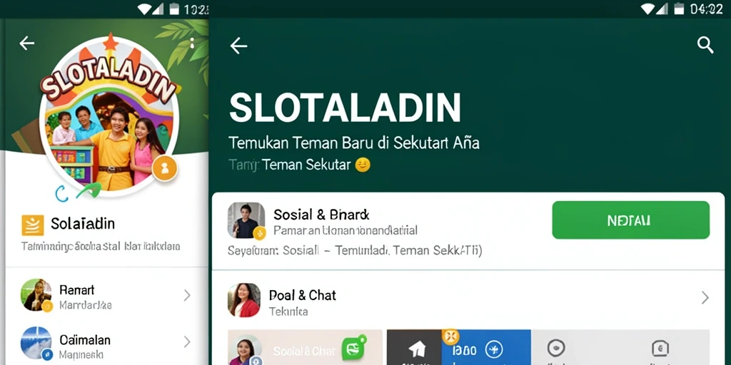 Antarmuka SLOTALADIN yang ramah pengguna dan penuh warna.